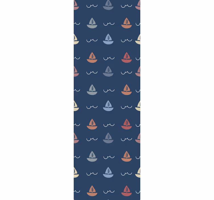 Store enrouleur chambre enfant motif bateaux à voile - TenStickers
