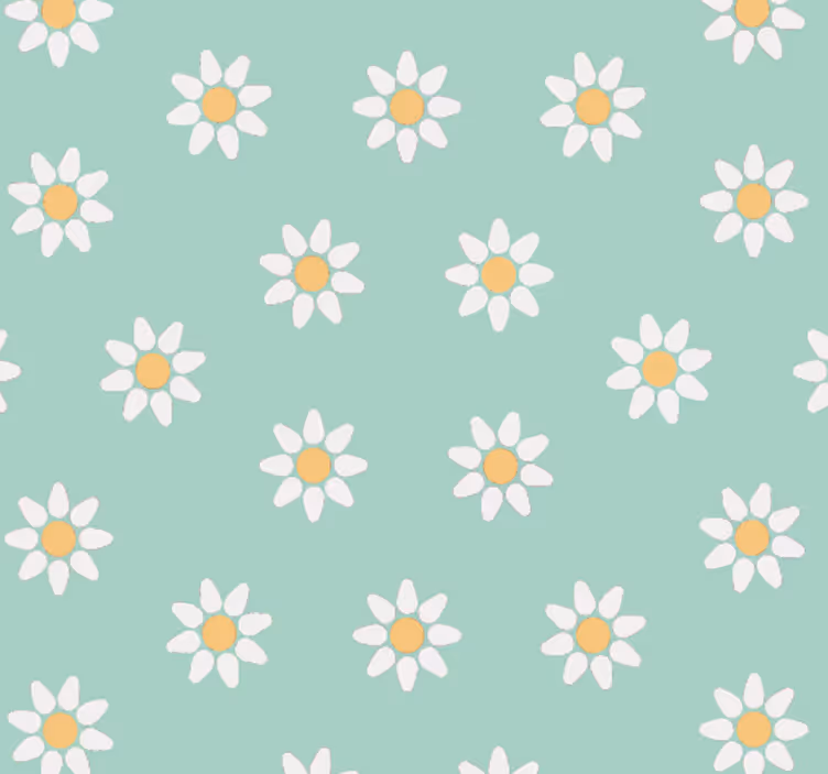 Store enrouleur chambre enfant motif floral vert - TenStickers