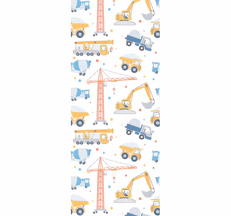 Store enrouleur chambre enfant motifs de construction - TenStickers