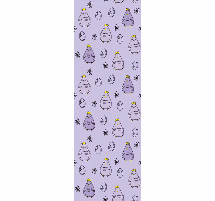 Store enrouleur chambre enfant motif poules - TenStickers