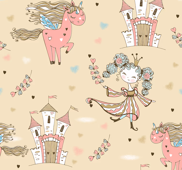 Store enrouleur chambre enfant licornes féeriques - TenStickers