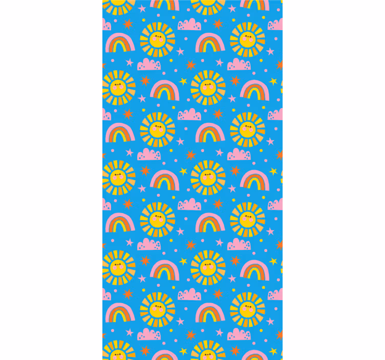 Store enrouleur chambre enfant arc-en-ciel ludique - TenStickers