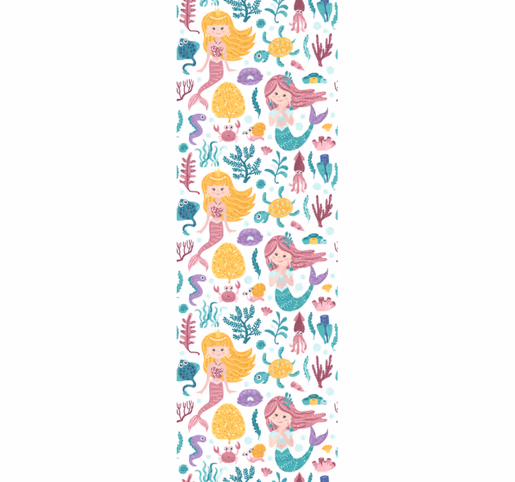 Store enrouleur chambre enfant aventure de sirène - TenStickers
