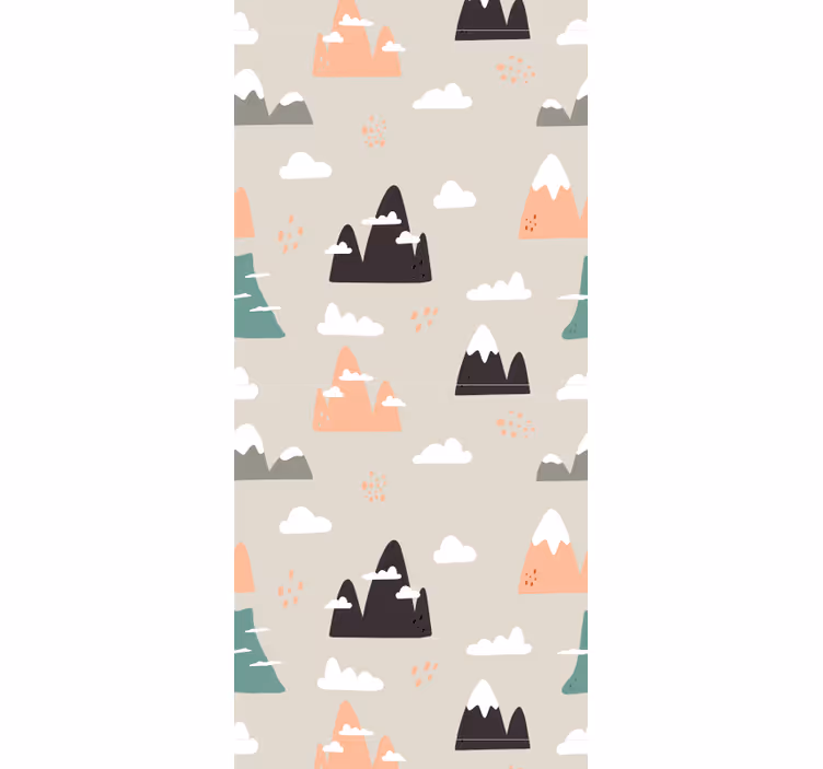 Store enrouleur chambre enfant motif montagnes - TenStickers