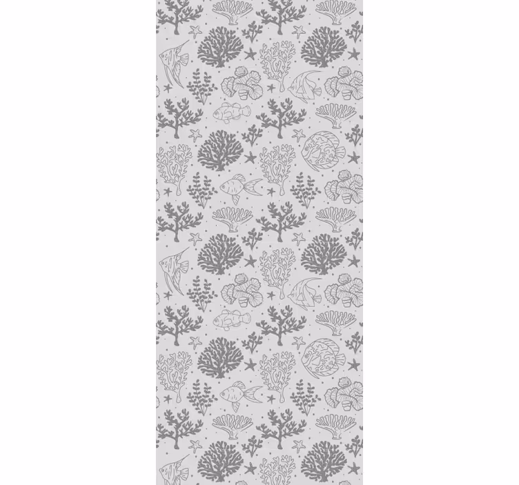 Store enrouleur chambre enfant motif animaux marins vintage - TenStickers