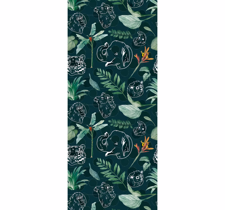 Store enrouleur chambre enfant motifs jungle colorés - TenStickers