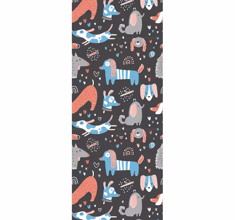Store enrouleur chambre enfant illustration chiens mignons - TenStickers