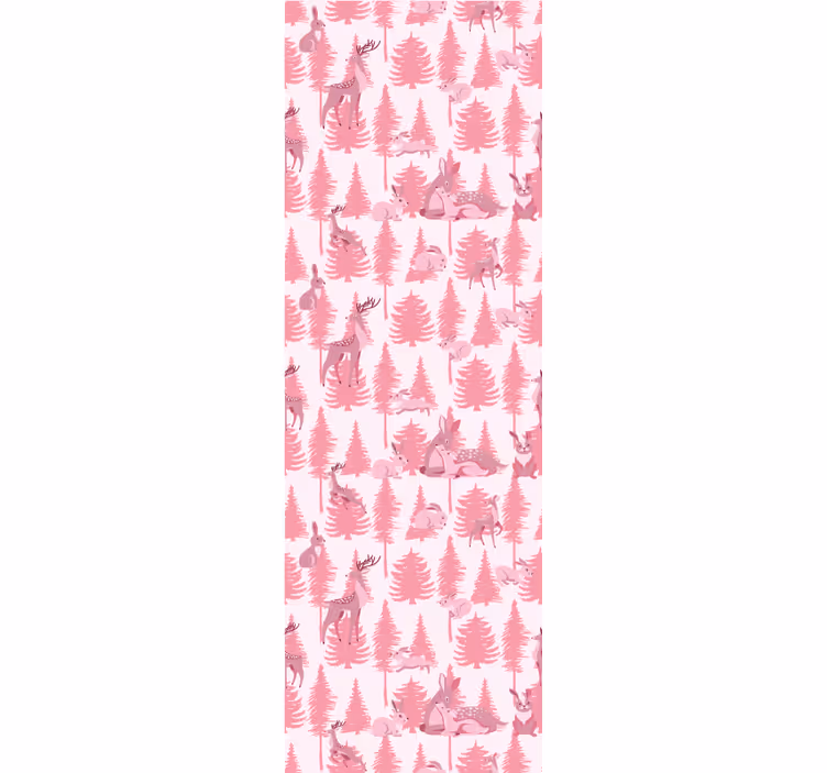 Store enrouleur chambre enfant renne rose magnifique - TenStickers