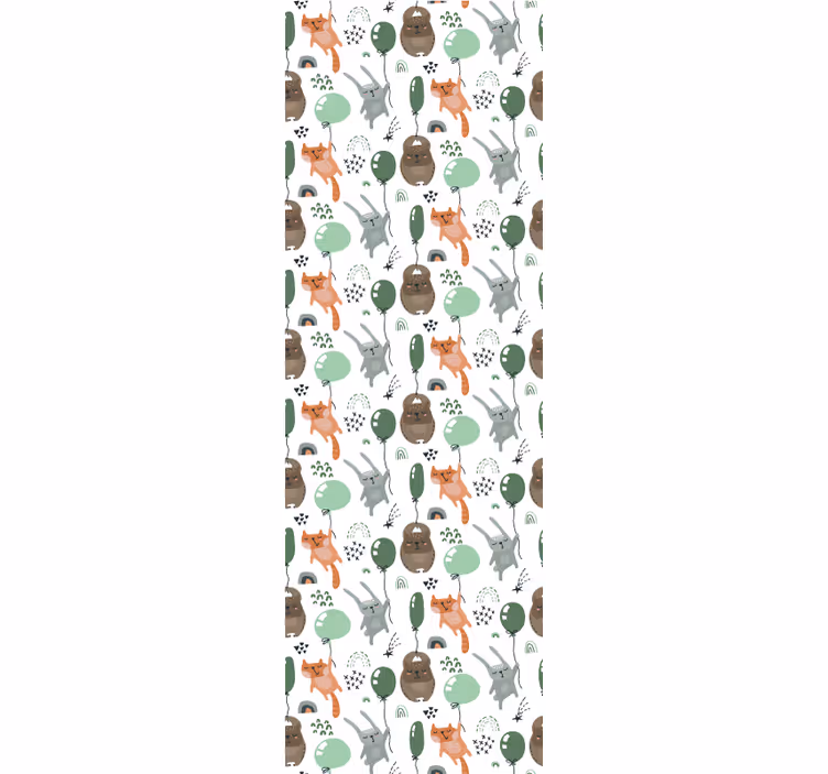 Store enrouleur chambre enfant Écureuil ours lapin mignon - TenStickers