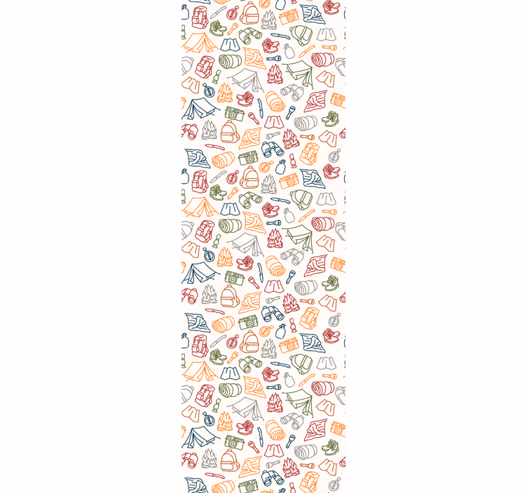 Store enrouleur chambre enfant bateau camping feu bois - TenStickers