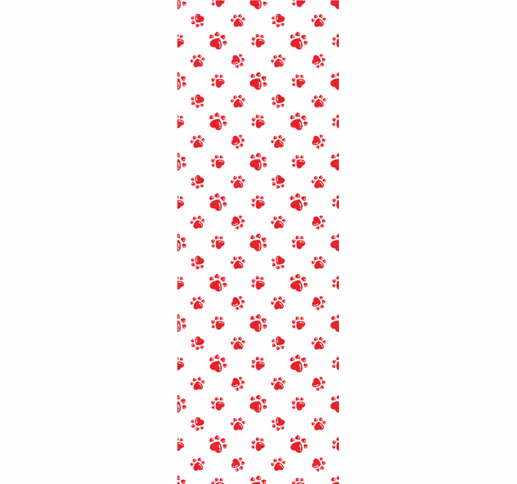 Store enrouleur chambre enfant design pattes de chat et cœur - TenStickers