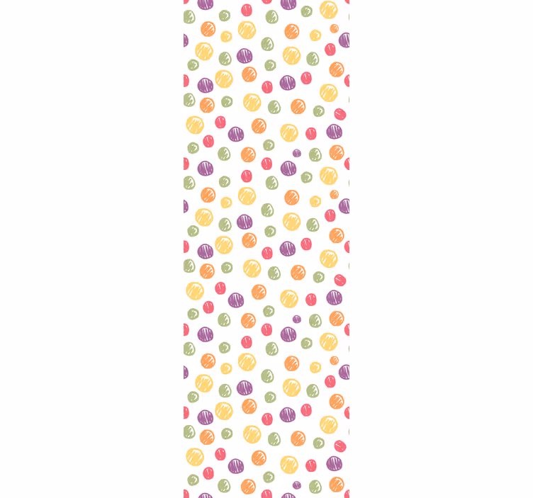 Store enrouleur chambre enfant motif pois colorés - TenStickers