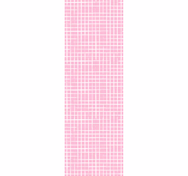 Store enrouleur chambre enfant lignes rose et blanche - TenStickers