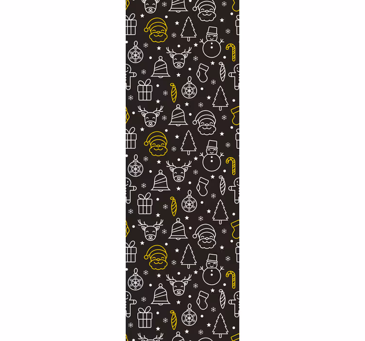 Store enrouleur chambre enfant motif blanc et jaune - TenStickers