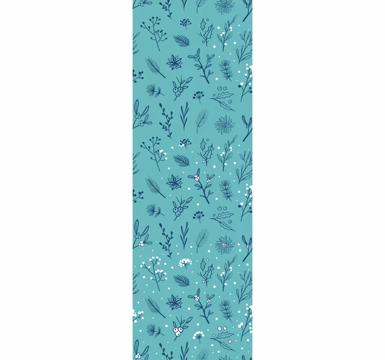 Store enrouleur chambre enfant motifs de noël bleu clair - TenStickers