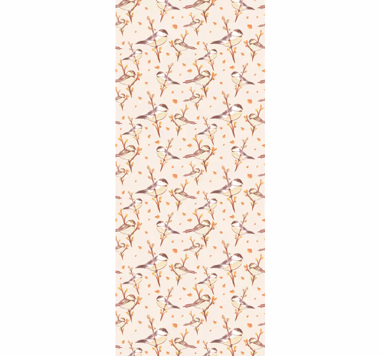 Store enrouleur chambre enfant oiseaux aquarelle sur branches - TenStickers