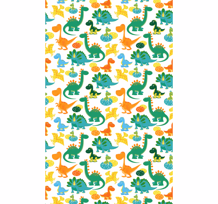 Store enrouleur chambre enfant motif dinosaures colorés - TenStickers