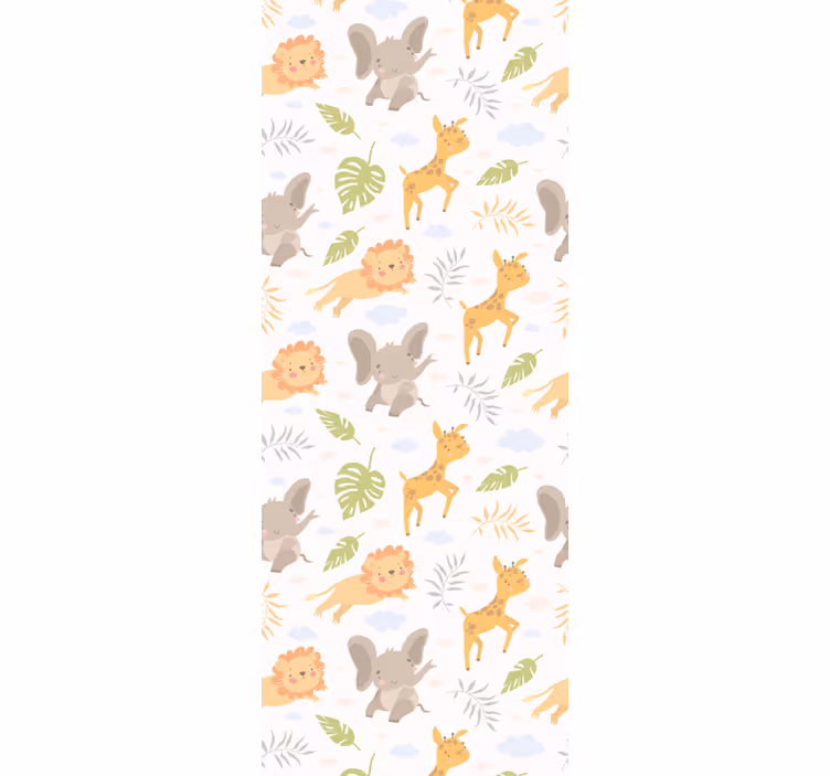 Store enrouleur chambre enfant safari nordique minimaliste - TenStickers