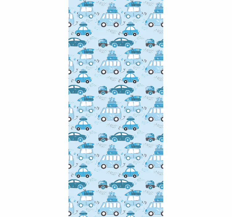 Store enrouleur chambre enfant véhicules ville nordique - TenStickers