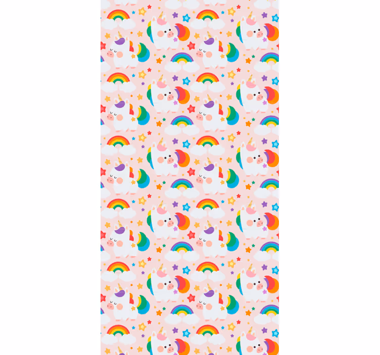 Store enrouleur chambre enfant chevaux colorés - TenStickers