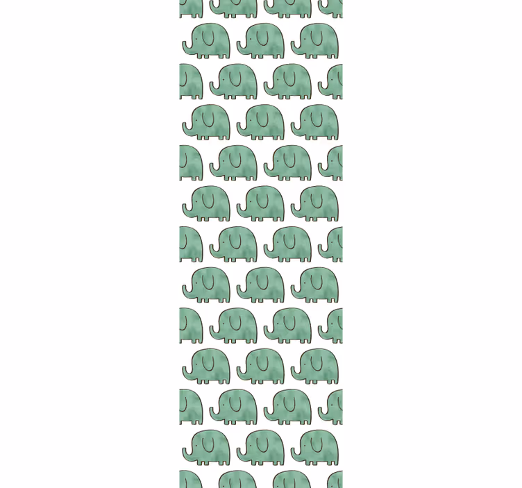 Store enrouleur chambre enfant motif éléphants mignons - TenStickers