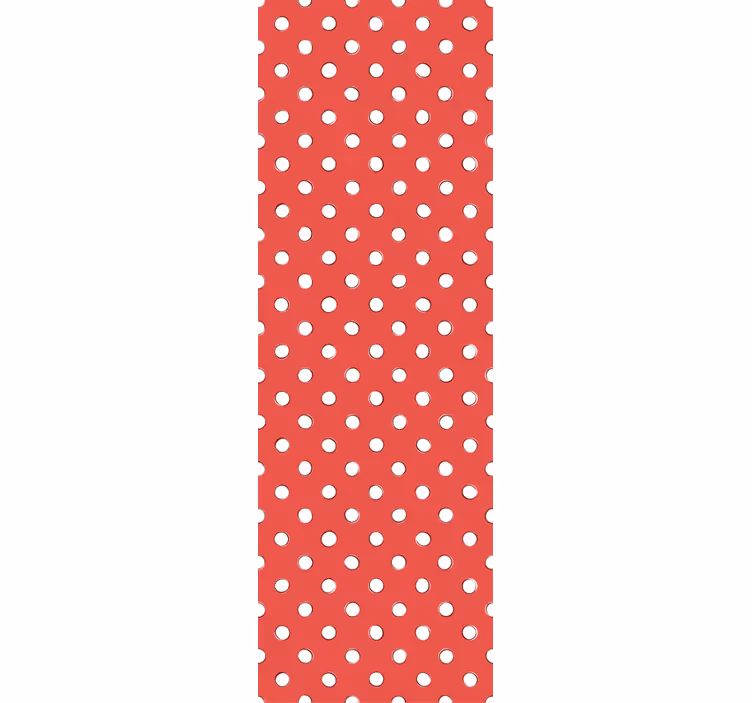 Store enrouleur chambre enfant pois rétro blancs - TenStickers