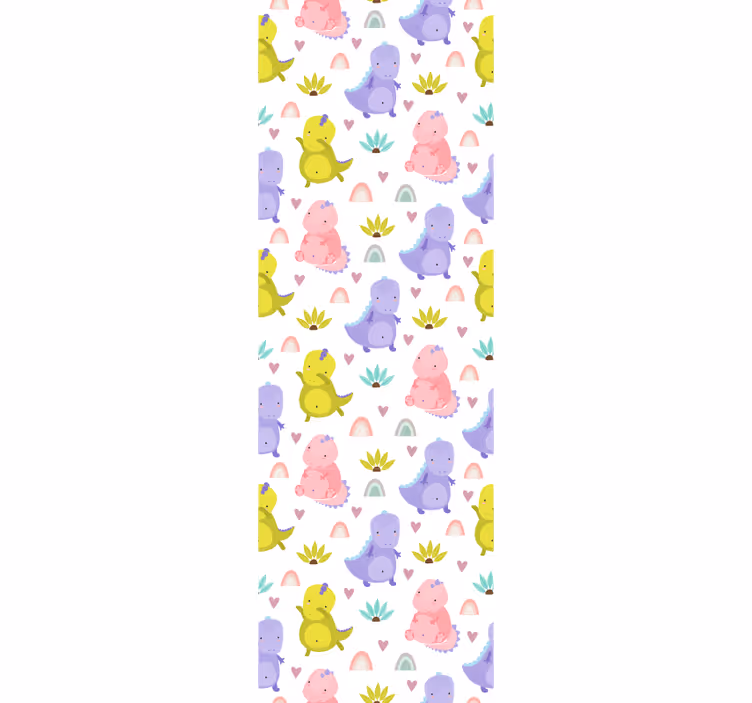 Store enrouleur chambre enfant motif dinosaures colorés - TenStickers