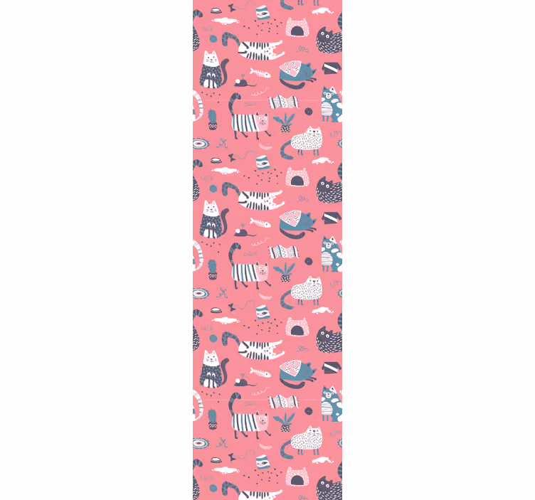 Store enrouleur chambre enfant chatons nordiques - TenStickers