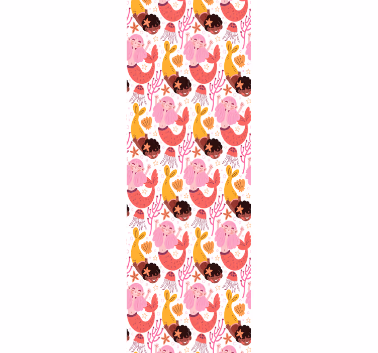 Store enrouleur chambre enfant sirène enfantine souriante - TenStickers