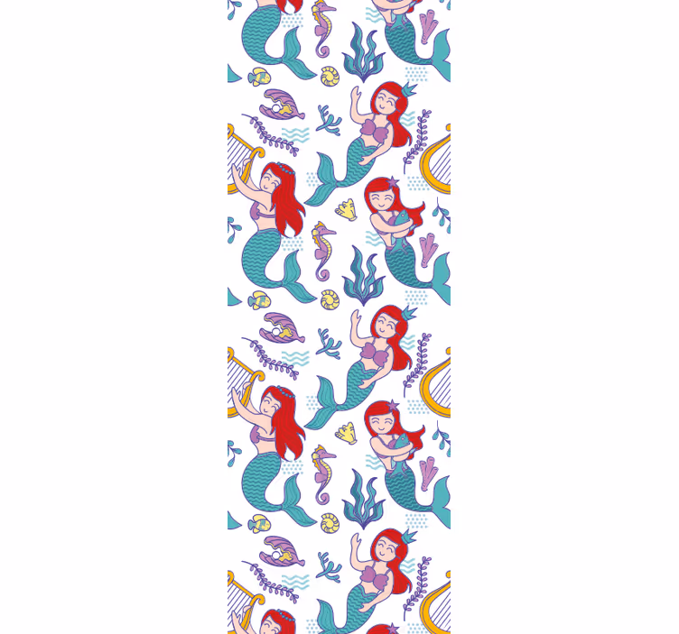 Store enrouleur chambre enfant ariel la sirène souriante - TenStickers