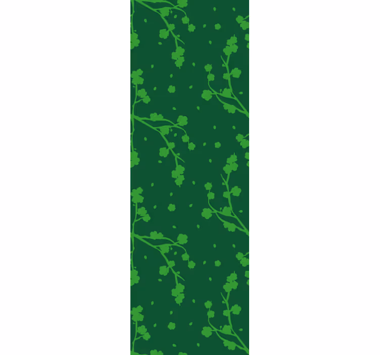 Store enrouleur chambre enfant arbres coréens verts - TenStickers
