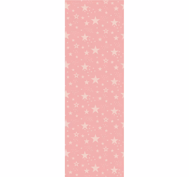 Store enrouleur chambre enfant étoiles roses claires sur rose - TenStickers