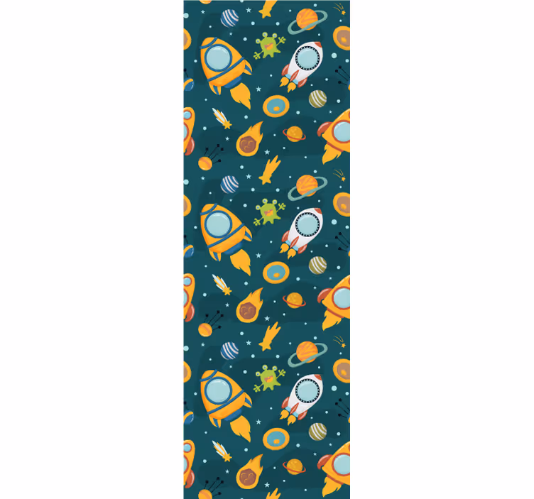 Store enrouleur chambre enfant illustration ronde aliens - TenStickers