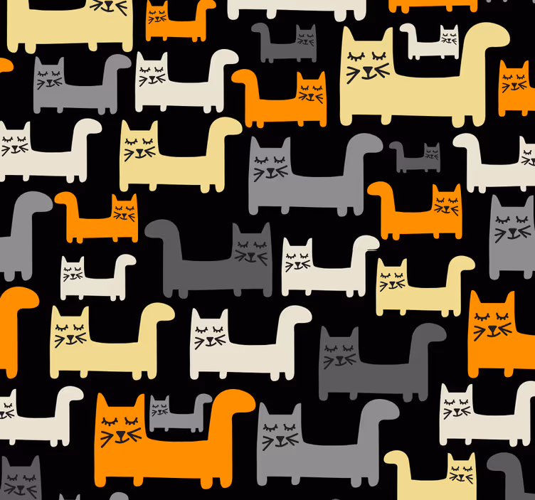 Store enrouleur chambre enfant chats gris - TenStickers