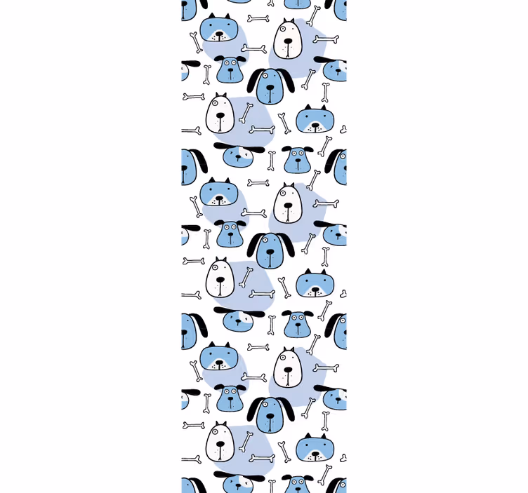 Store enrouleur chambre enfant motif chiens dessinés - TenStickers