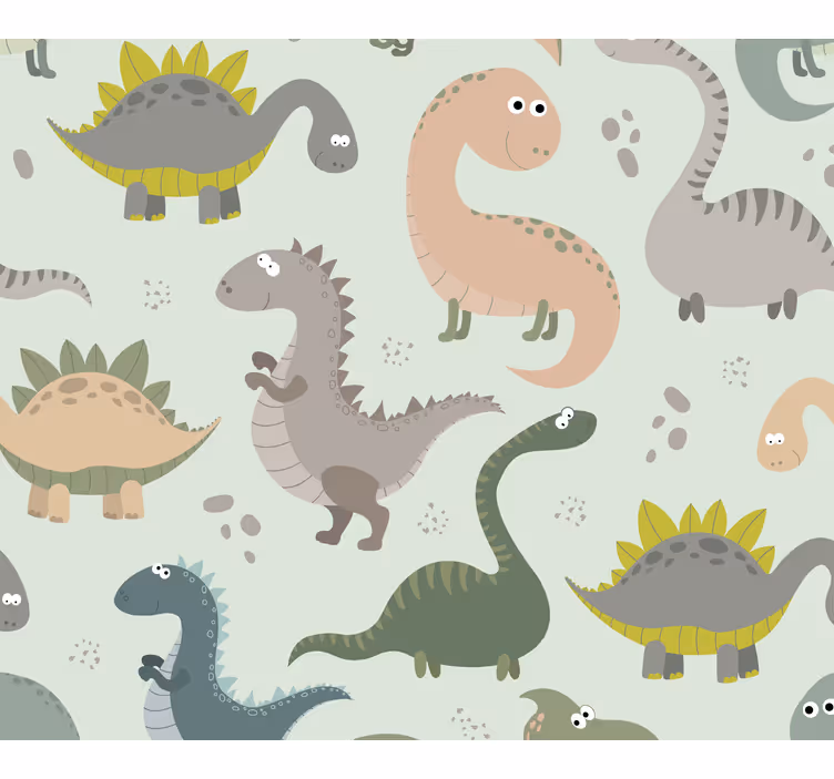 Store enrouleur chambre enfant dinosaures souriants - TenStickers