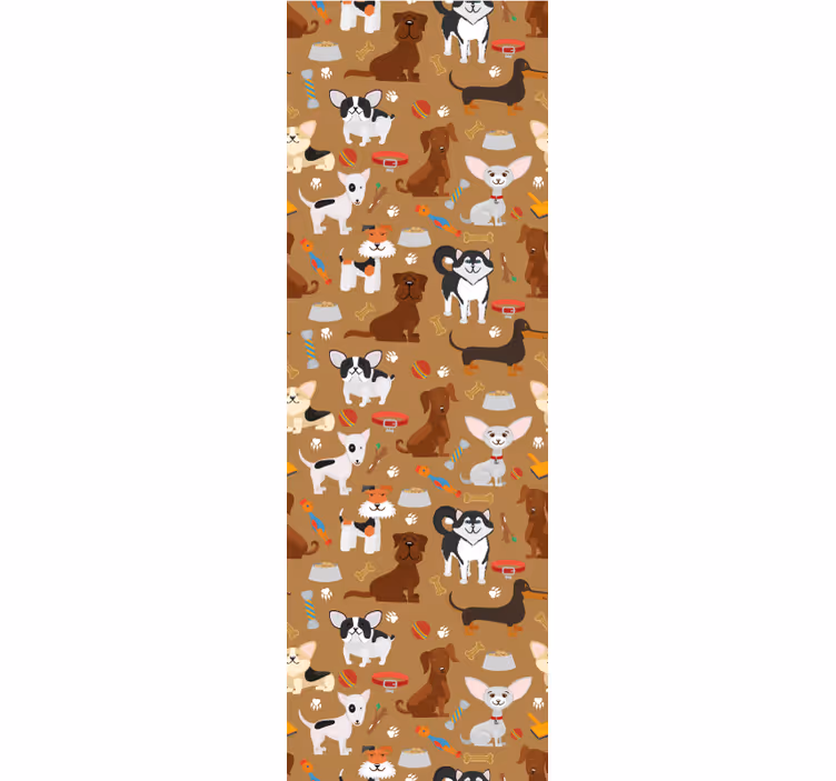 Store enrouleur chambre enfant motif de chiens mignons - TenStickers