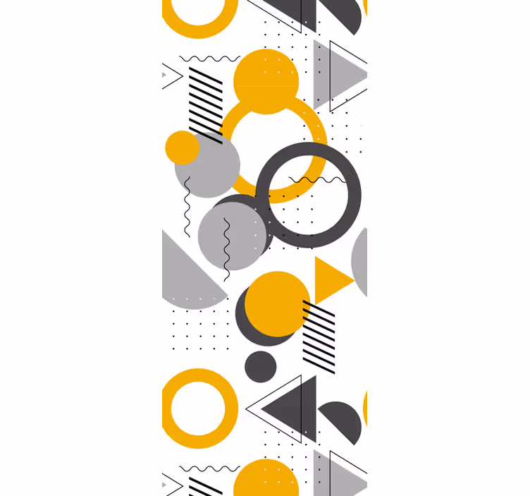 Store enrouleur bureaux motif géométrique rétro sans couture - TenStickers