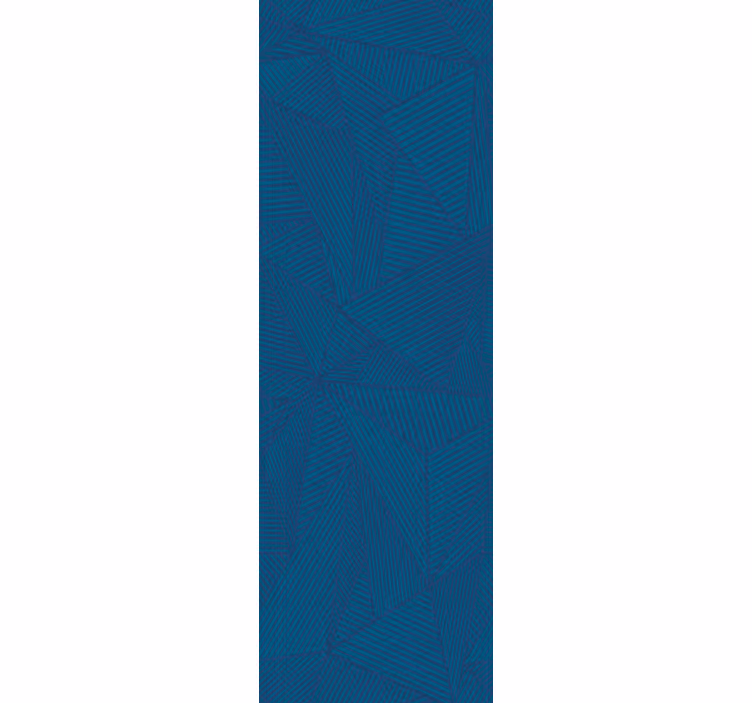 Store enrouleur bureaux motif géométrique simple bleu - TenStickers