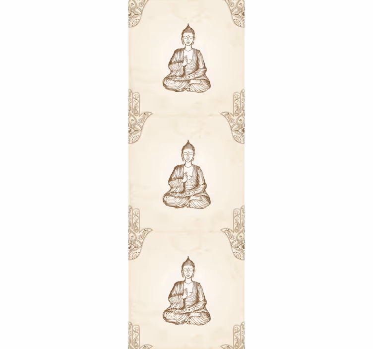 Store enrouleur bureaux symbole main de bouddha - TenStickers