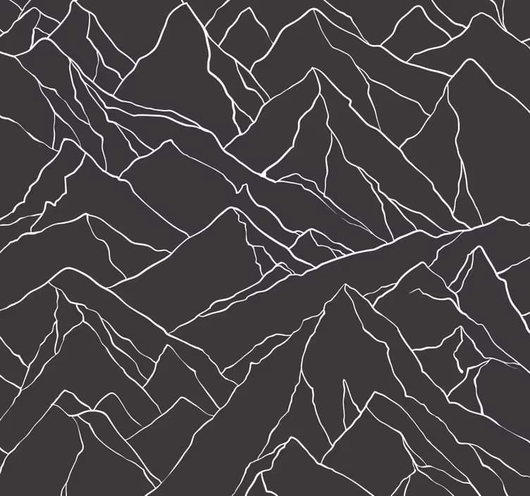 Store enrouleur bureaux contours de montagnes - TenStickers