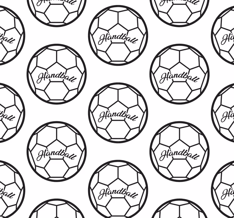 Store enrouleur pour chambre ado motif handball - TenStickers