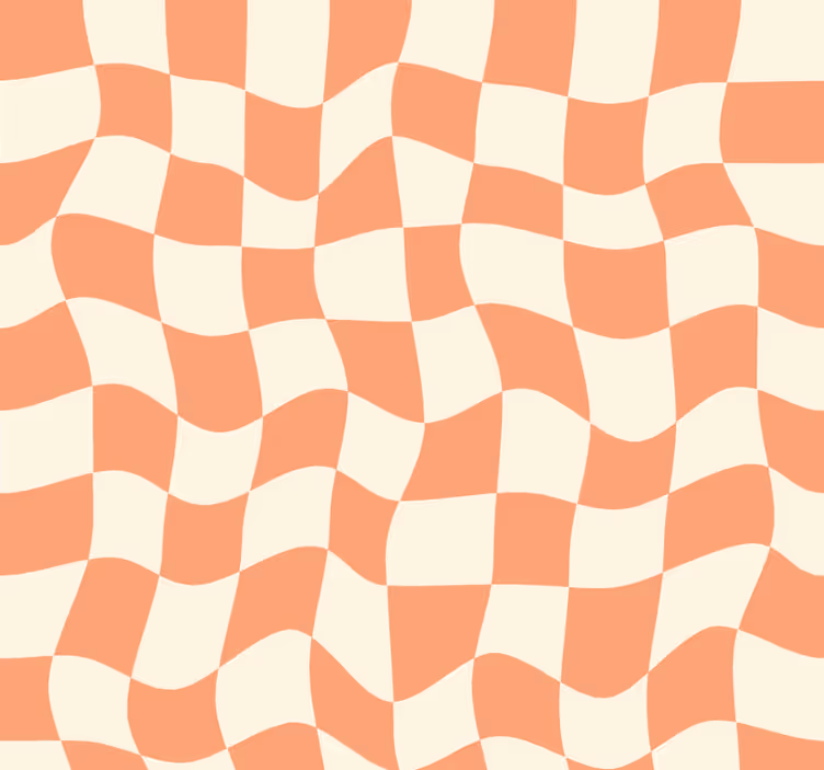 Store enrouleur pour chambre ado motif à carreaux groovy - TenStickers