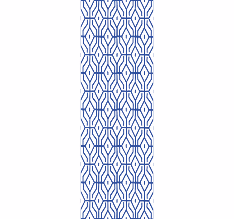 Store enrouleur pour chambre ado motif linéaire bleu - TenStickers