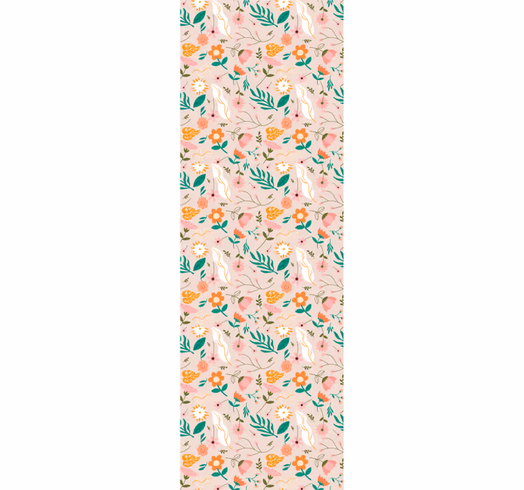 Store enrouleur pour chambre ado motif fleurs pastel - TenStickers