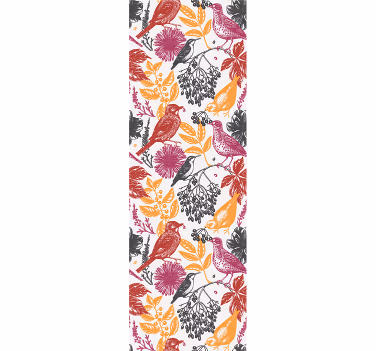 Store enrouleur pour chambre ado motif fleurs sauvages - TenStickers