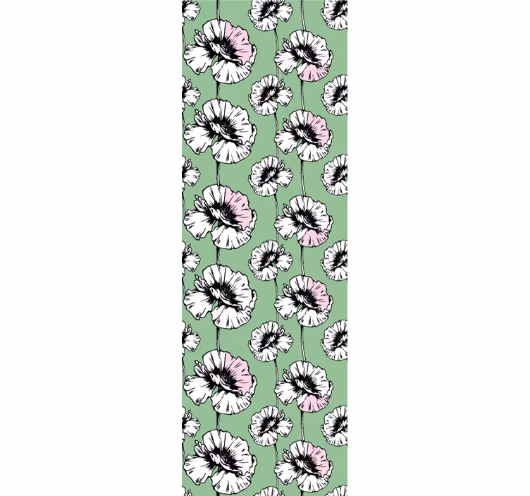 Store enrouleur pour chambre ado motif fleurs peintes - TenStickers
