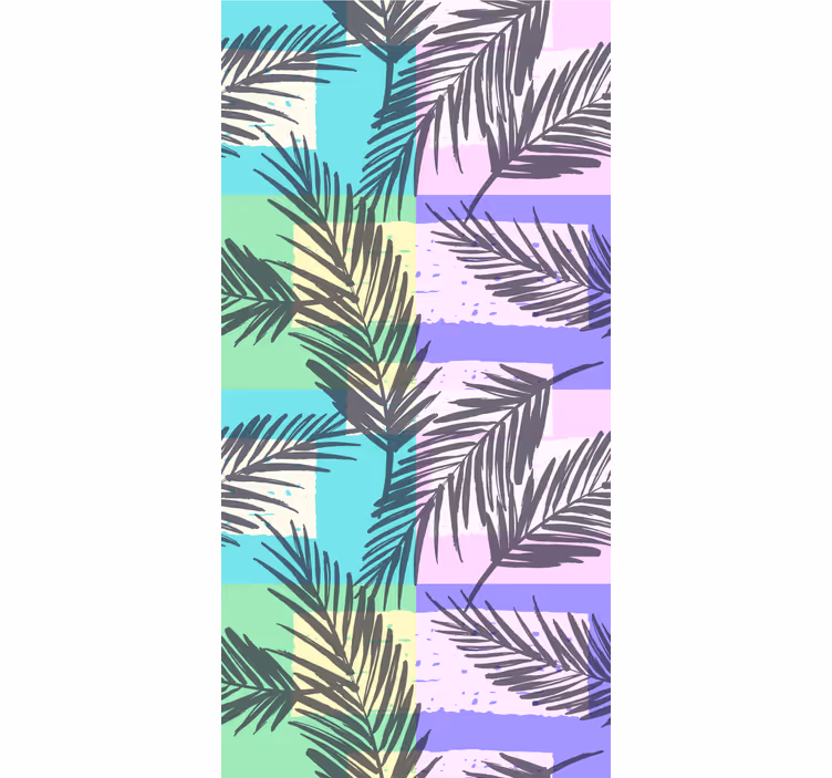 Store enrouleur pour chambre ado motif tropical palmiers - TenStickers