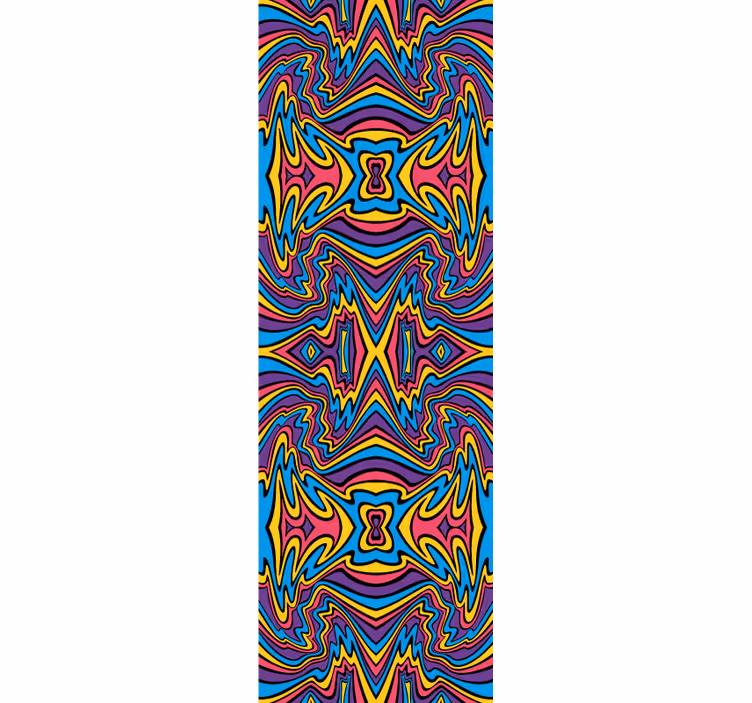 Store enrouleur pour chambre ado lignes colorées vives - TenStickers