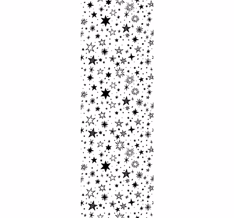 Store enrouleur pour chambre ado motif étoiles noires - TenStickers